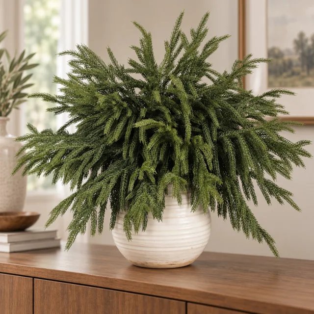 20 Pcs 18 Inch Lifelike Norfolk Pine Branches