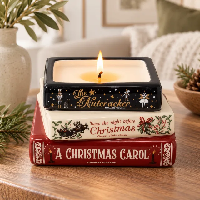 Steel Mill and Co Book Stack Candle, Cinnamon Bark