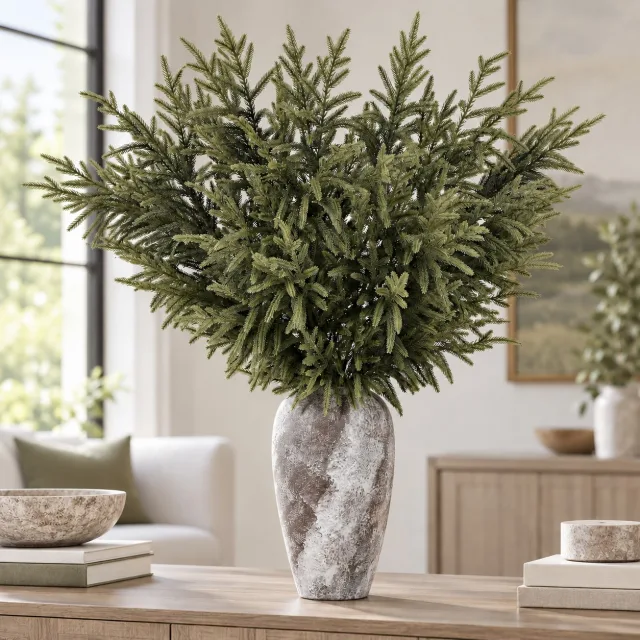 Artificial Norfolk Pine Branches, 36", 6 Pcs
