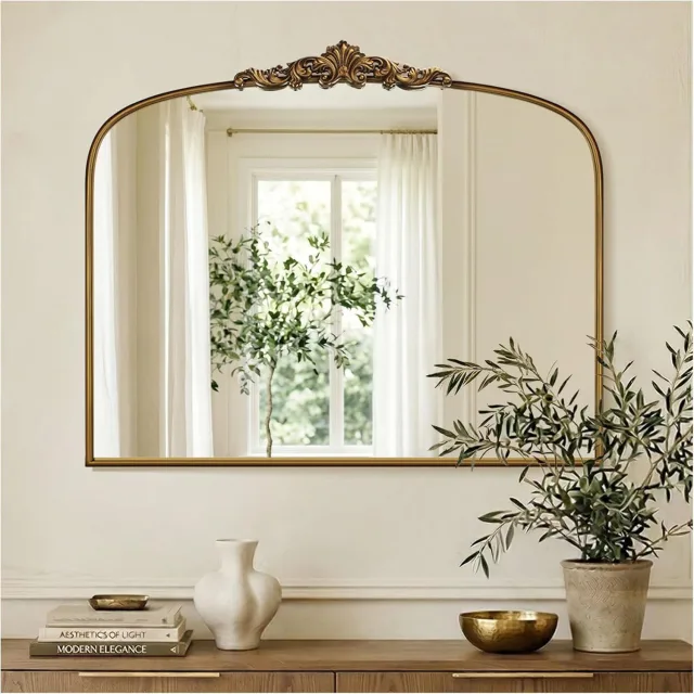 Vintage Gold Ornate Baroque Mirror