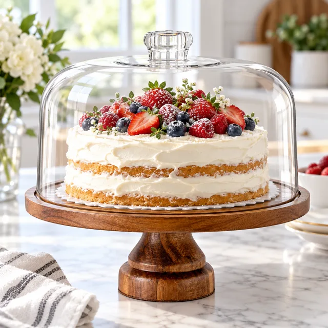 Glass Dome Cake Stand