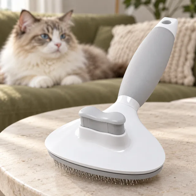 Self Cleaning Cat Brush for Shedding